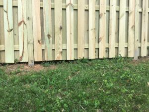 Fence Alignment: Level on the Bottom (Standard)