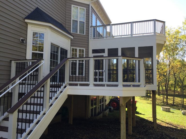 Double Deck with Screened in Porch